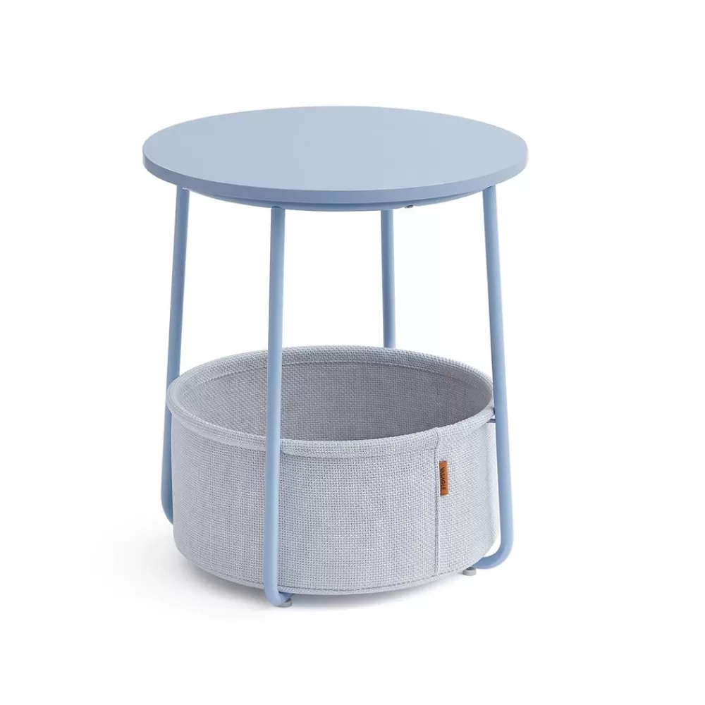 Fashion SONGMICS Beistelltisch rund puderblau-Pastellblau
