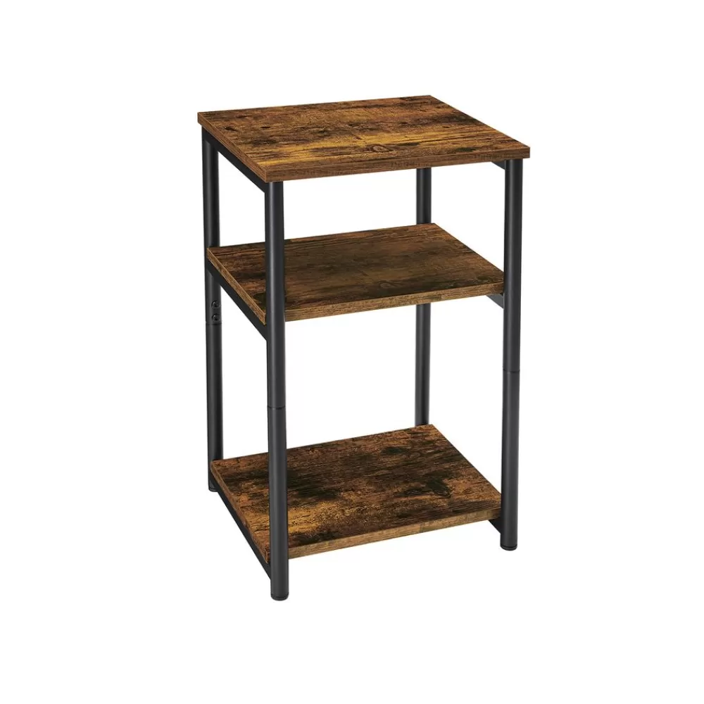 Fashion SONGMICS Beistelltisch vintagebraun-schwarz