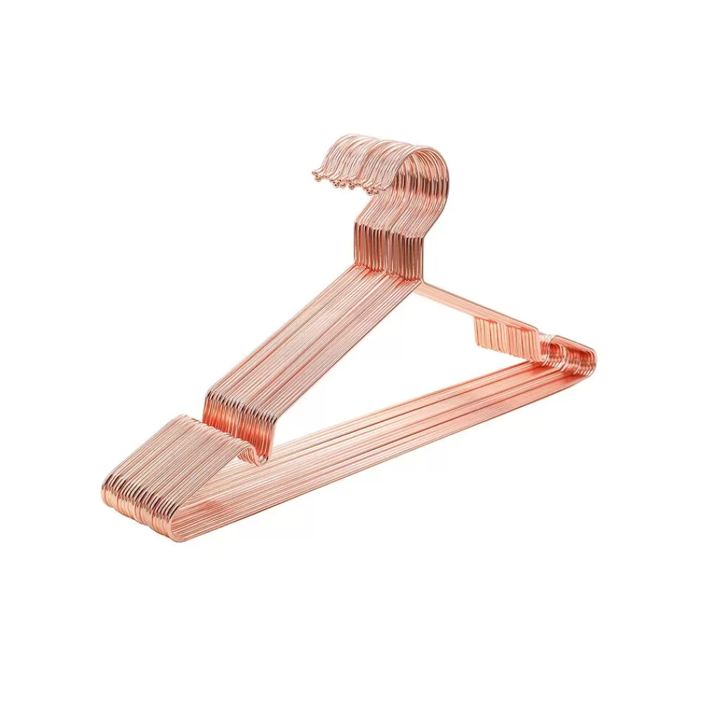 New SONGMICS Bügel aus Metall 10 Stück Roségold