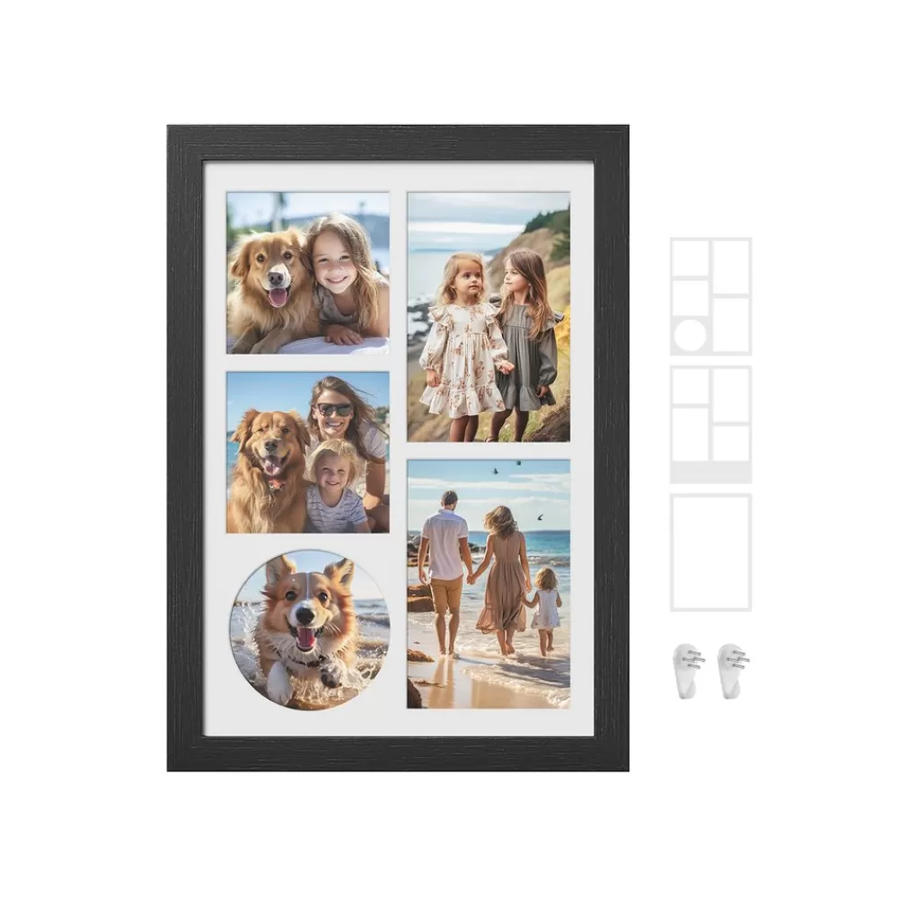 Store SONGMICS Bilderrahmen A4 für mehere Bilder eschenschwarz