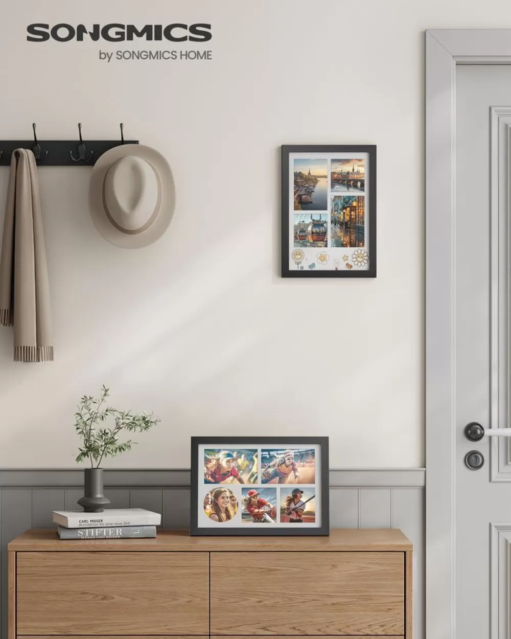 Store SONGMICS Bilderrahmen A4 für mehere Bilder eschenschwarz