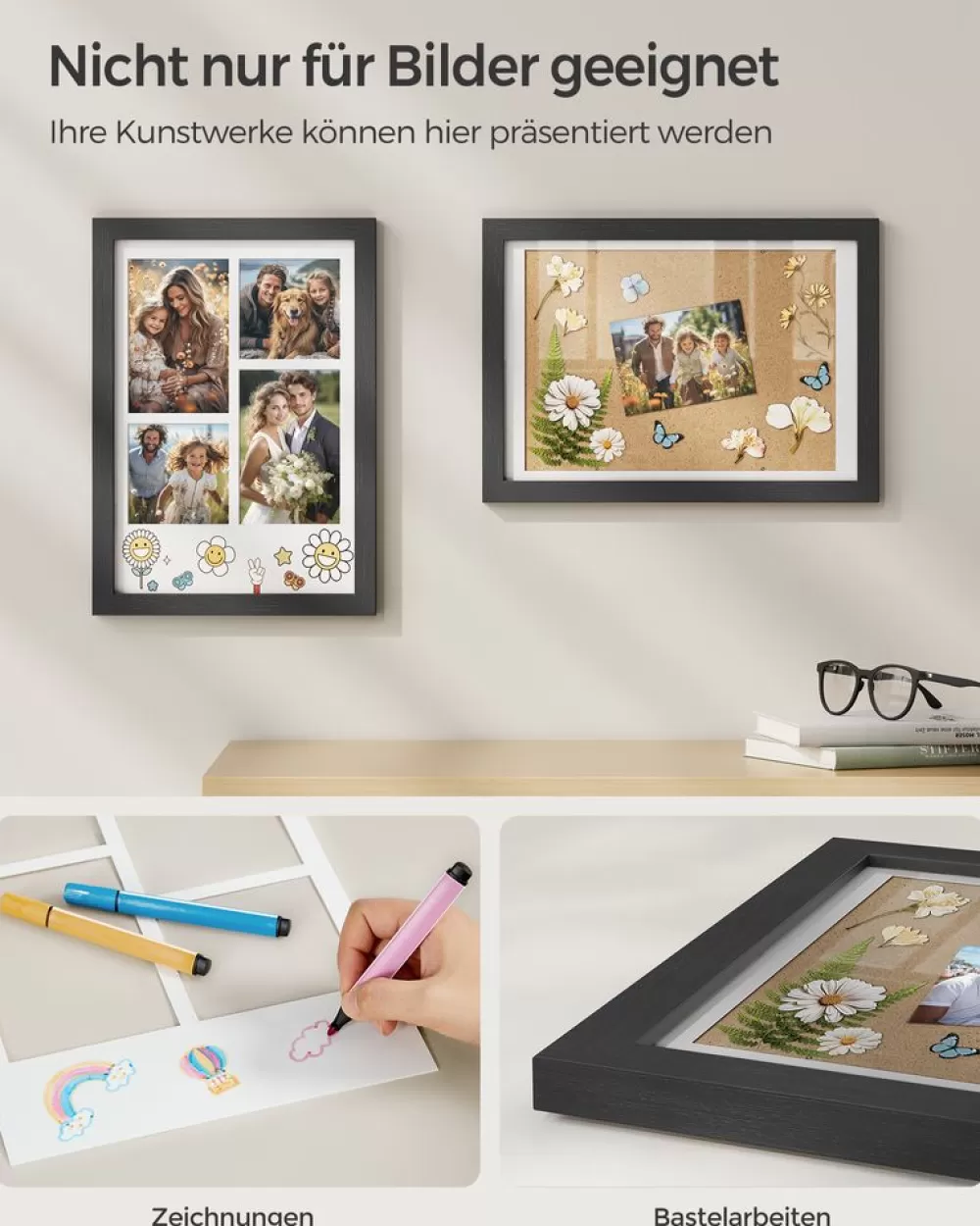 bilderrahmen_a_fr_mehere_bilder_eschenschwarz_3.webp Store SONGMICS Bilderrahmen A4 für mehere Bilder eschenschwarz