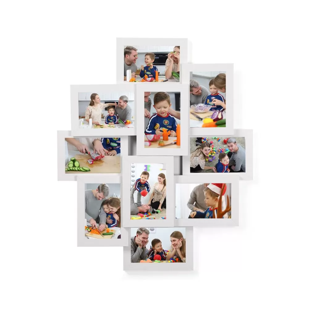 Flash Sale SONGMICS Bilderrahmencollage für 10 Fotos Weiß