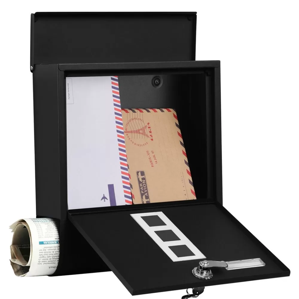 briefkasten_schwarz_3-1.webp Sale SONGMICS Briefkasten schwarz