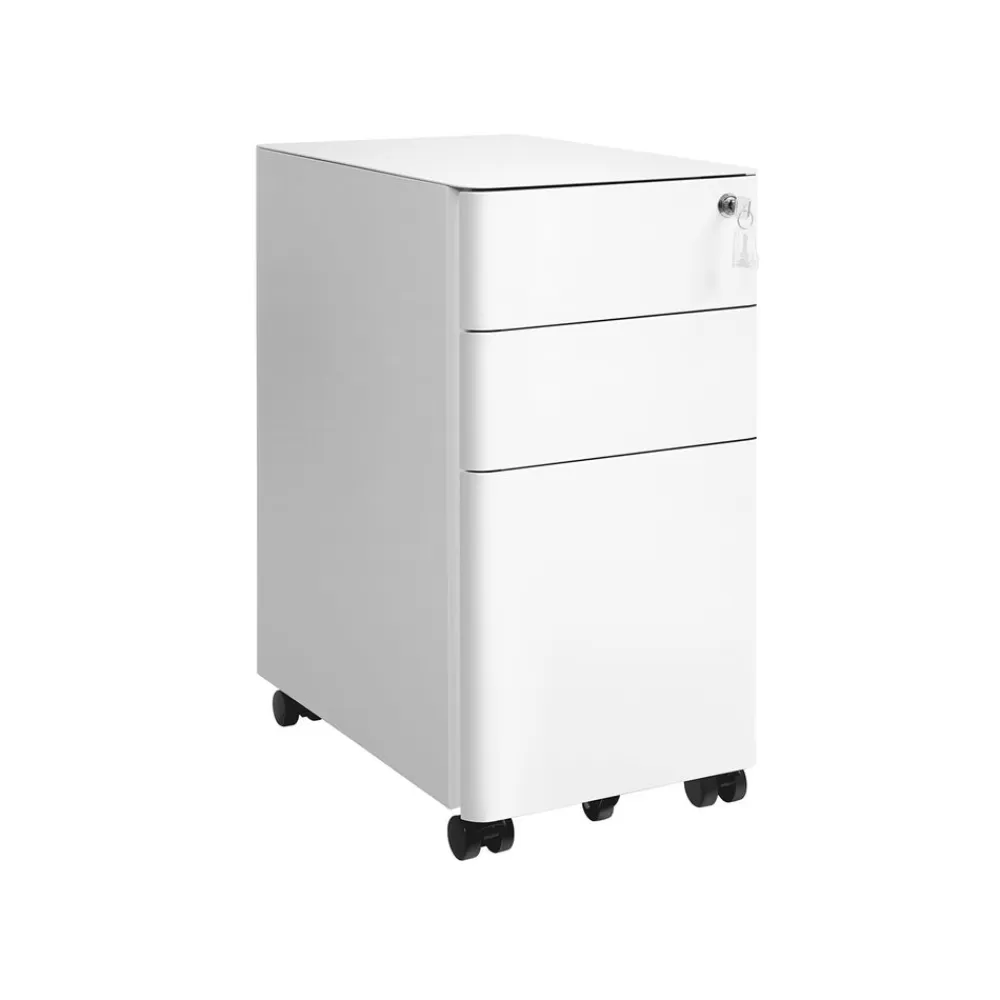 Clearance SONGMICS Büroschrank mit Rollen und Schloss