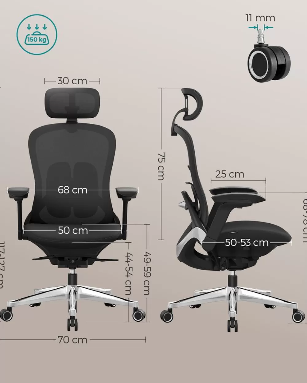 brostuhl_mit_rckenlehne_ergonomisch_und_verstellbar_tintenschwarz_7.webp New SONGMICS Bürostuhl mit Rückenlehne ergonomisch und verstellbar tintenschwarz