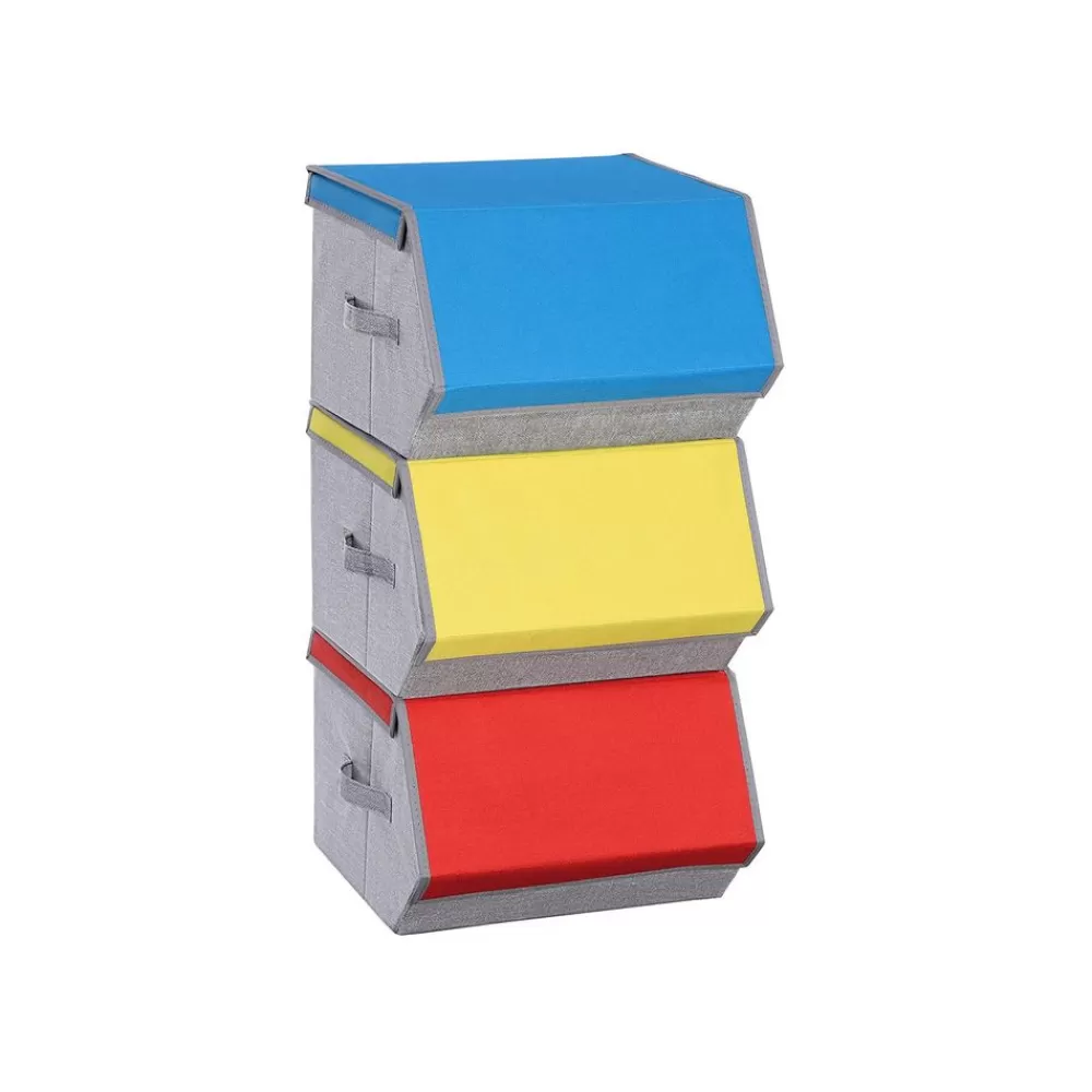 Flash Sale SONGMICS Bunte Aufbewahrungsboxen 3er Set