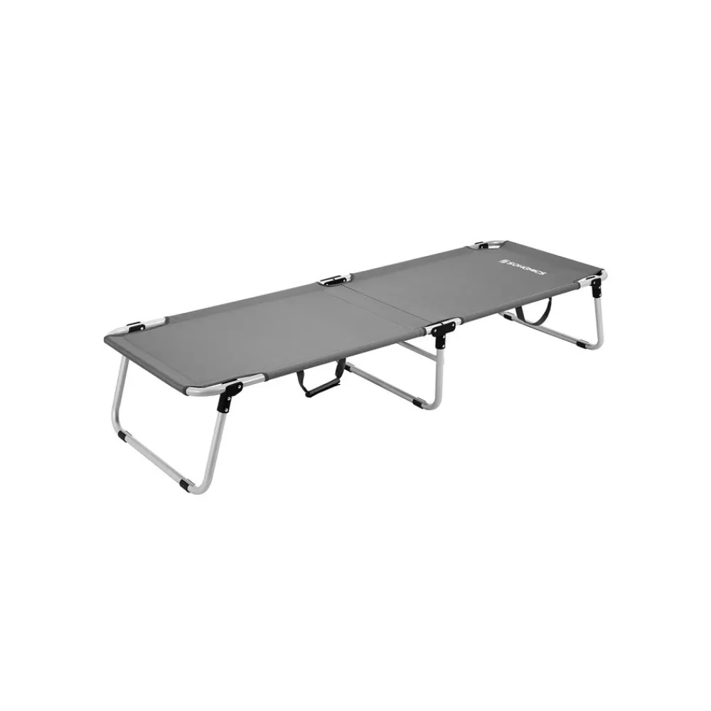Hot SONGMICS Campingbett 190 x 63 x 36 cm Grau