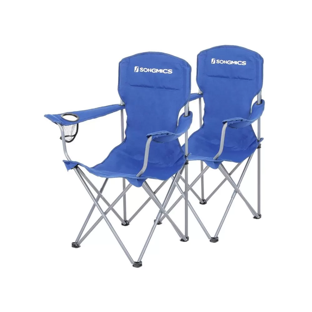 Outlet SONGMICS Campingstuhl 2er-Set blau