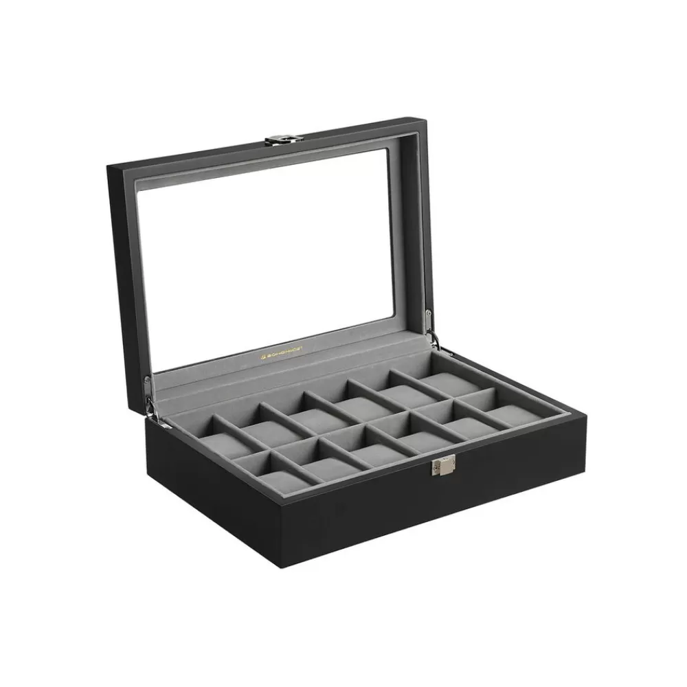 Flash Sale SONGMICS Charmante Uhrenbox für 12 Uhren