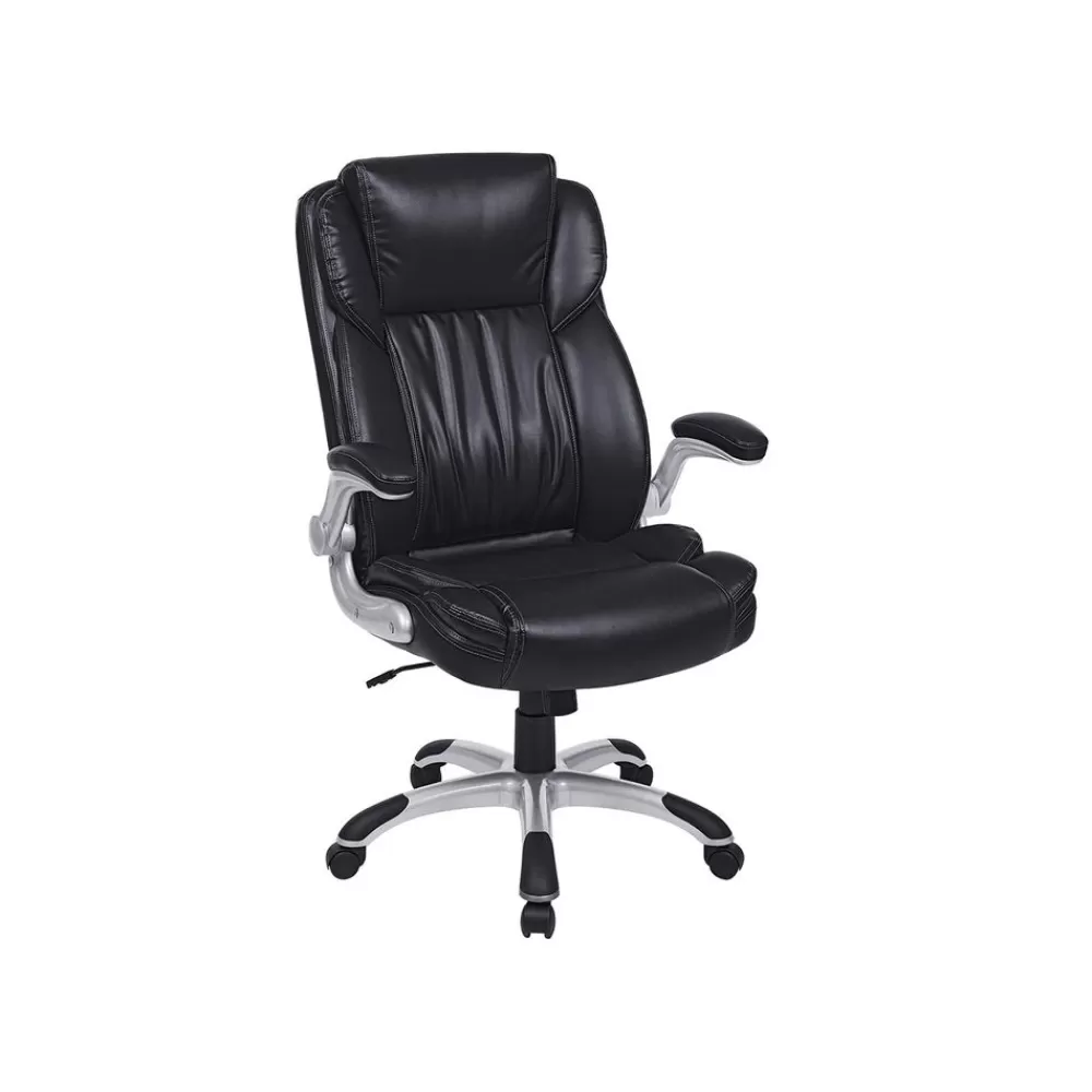 Flash Sale SONGMICS Chefsessel Kunstleder Schwarz