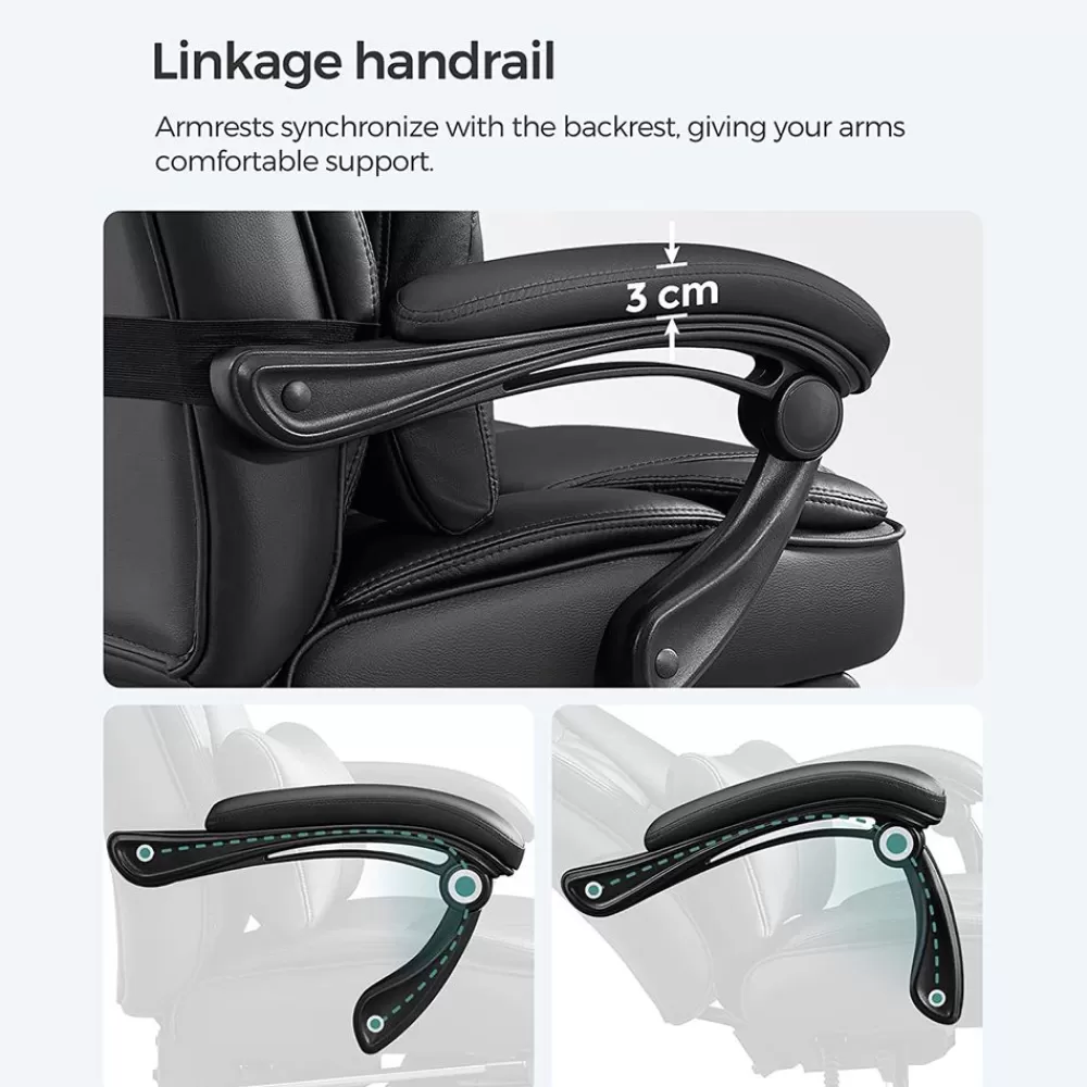 chefsessel_mit_kopfsttze__fuablage_7.webp Hot SONGMICS Chefsessel mit Kopfstütze & Fußablage