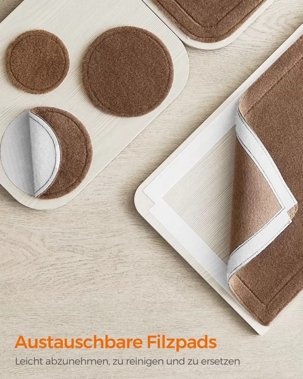 clickat_kollektion__nr__katzentreppe_zur_wandmontage_6.webp Store SONGMICS Clickat Kollektion - Nr. 004 Katzentreppe zur Wandmontage Haferflockenbraun-Kaffeebraun