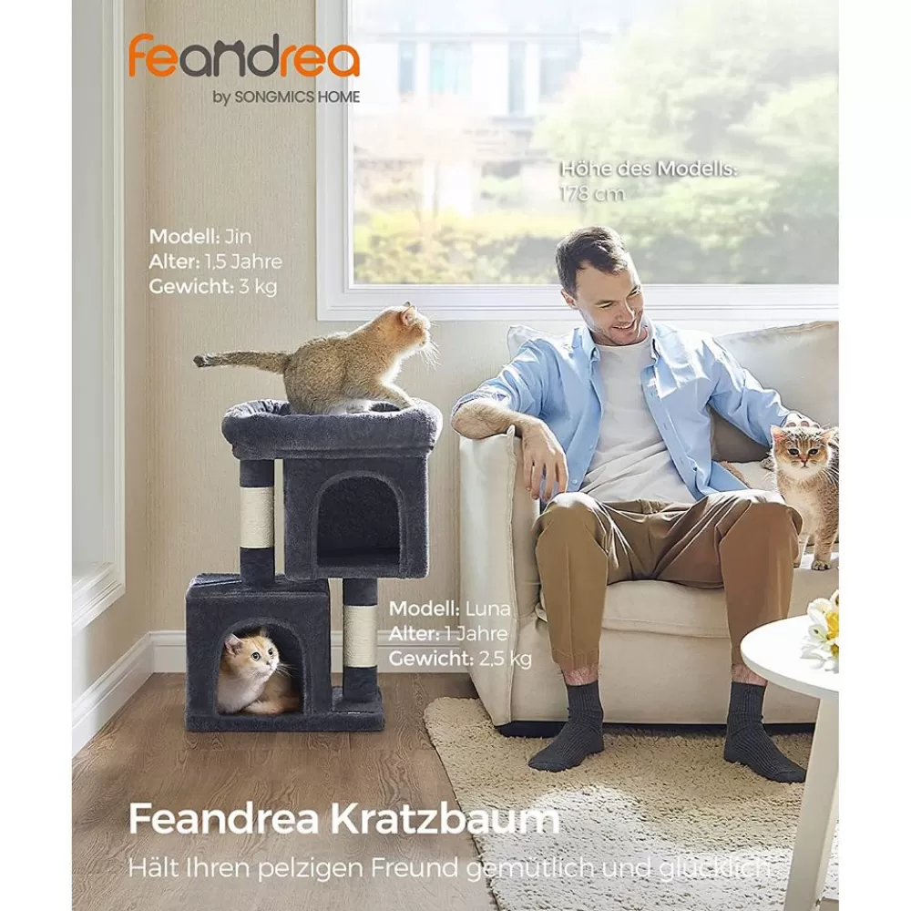 Outlet SONGMICS 67 cm Kratzbaum klein rauchgrau