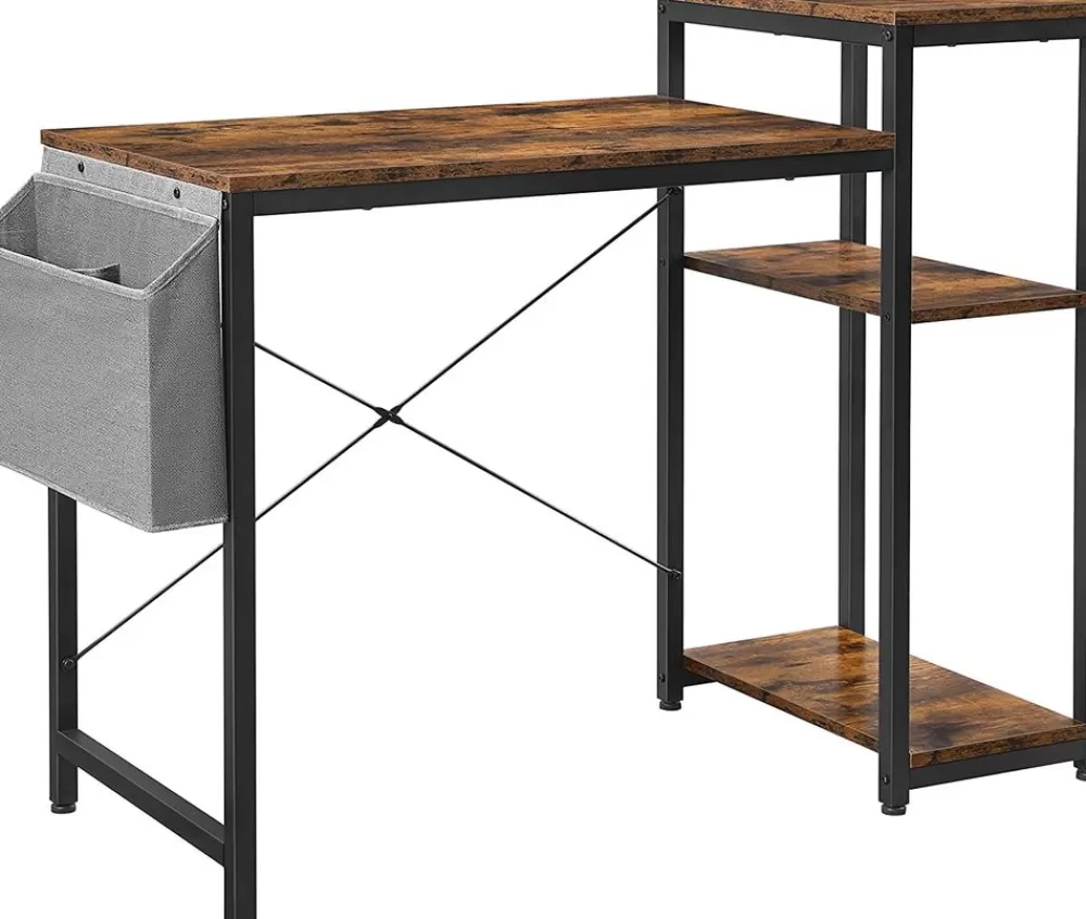 Best SONGMICS Computertisch mit Regal & Seitentasche
