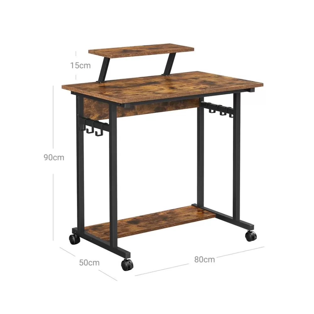 computertisch_mit_rollen__x__cm_6.webp Best SONGMICS Computertisch mit Rollen 80 x 50 cm