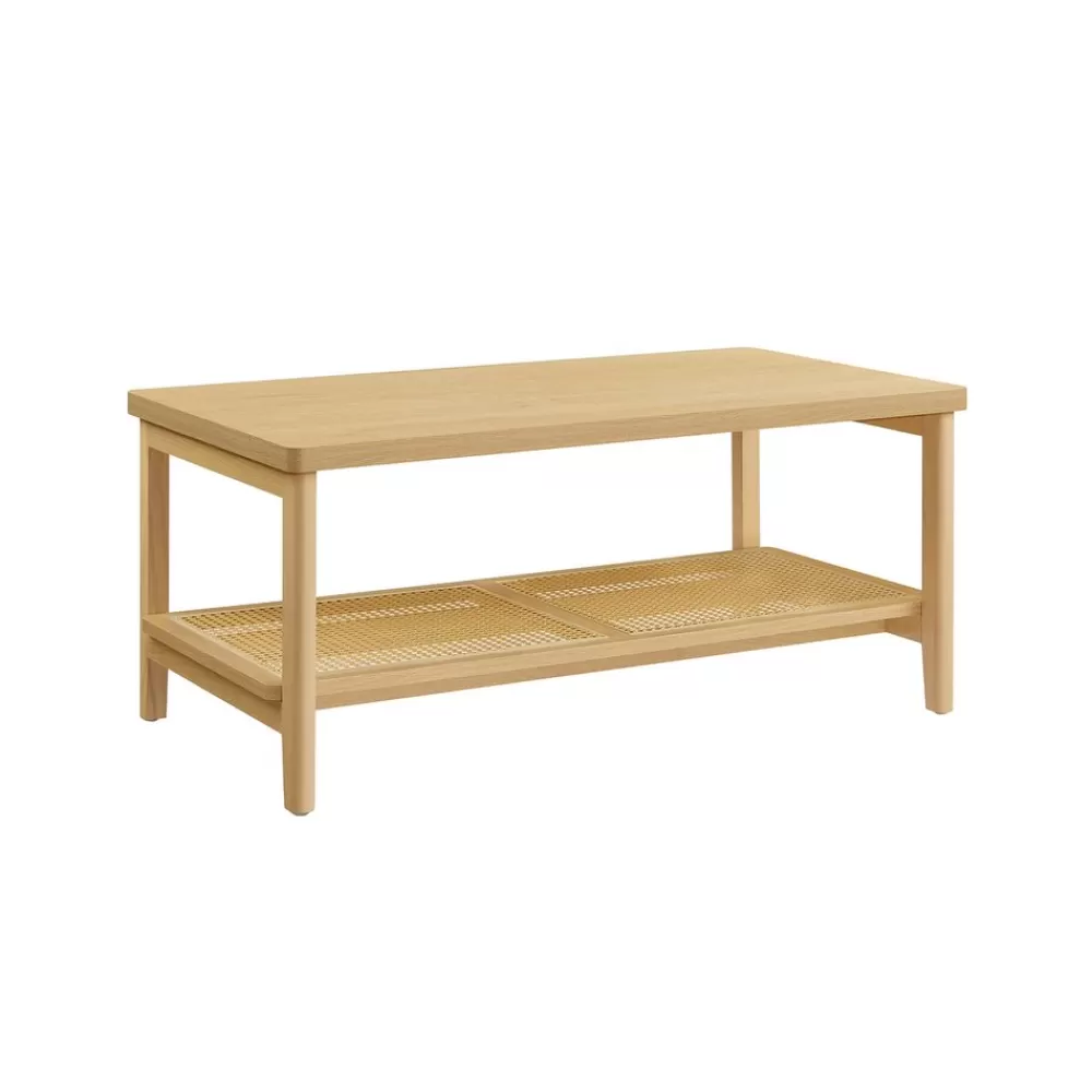 Store SONGMICS Couchtisch 2 Ebenen mit Stauraum Boho-Stil