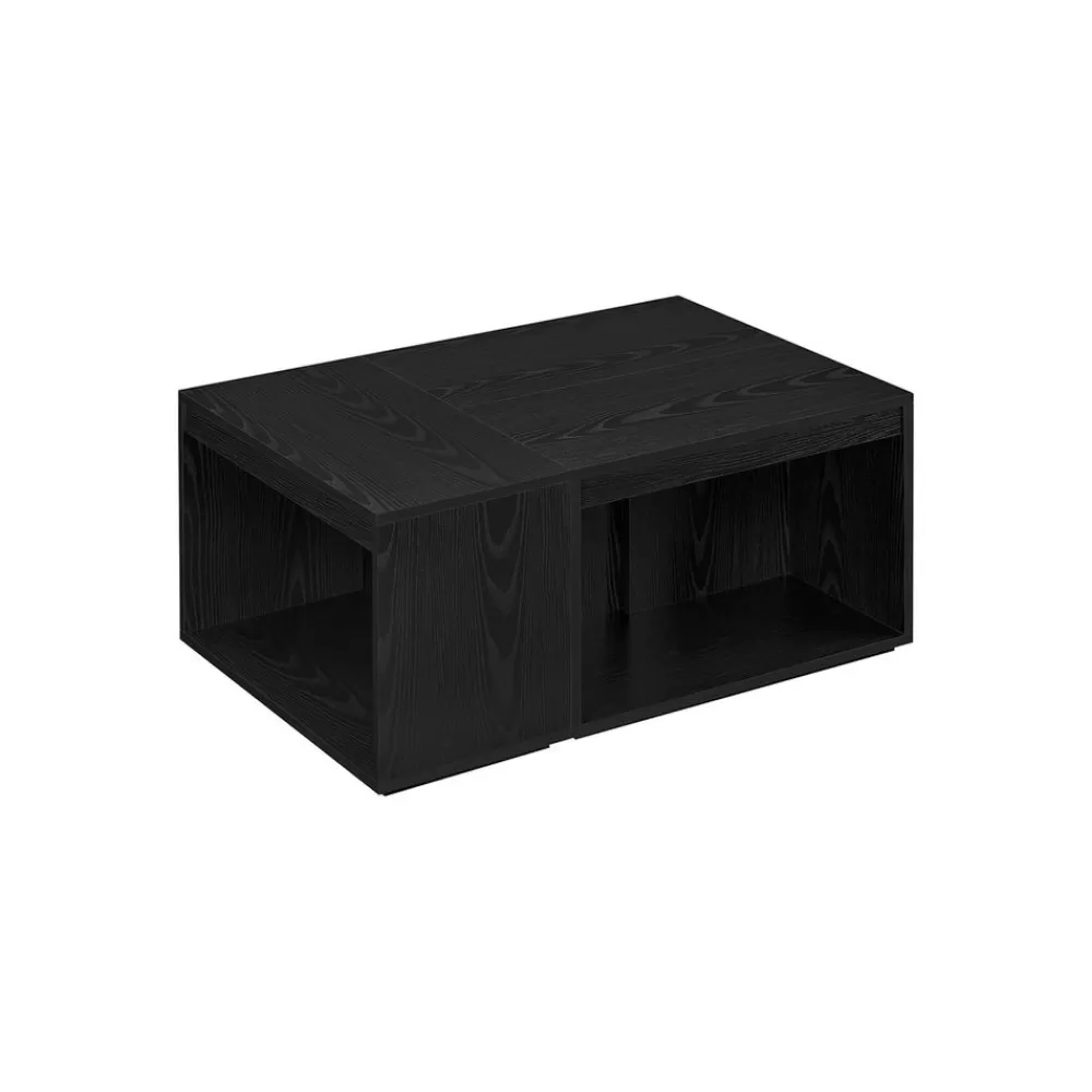 Outlet SONGMICS Couchtisch 3er Set mit Stauraum ebenholzschwarz