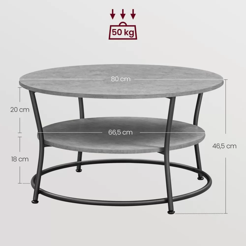 couchtisch_mit__ablagen_11.webp Discount SONGMICS Couchtisch mit 2 Ablagen