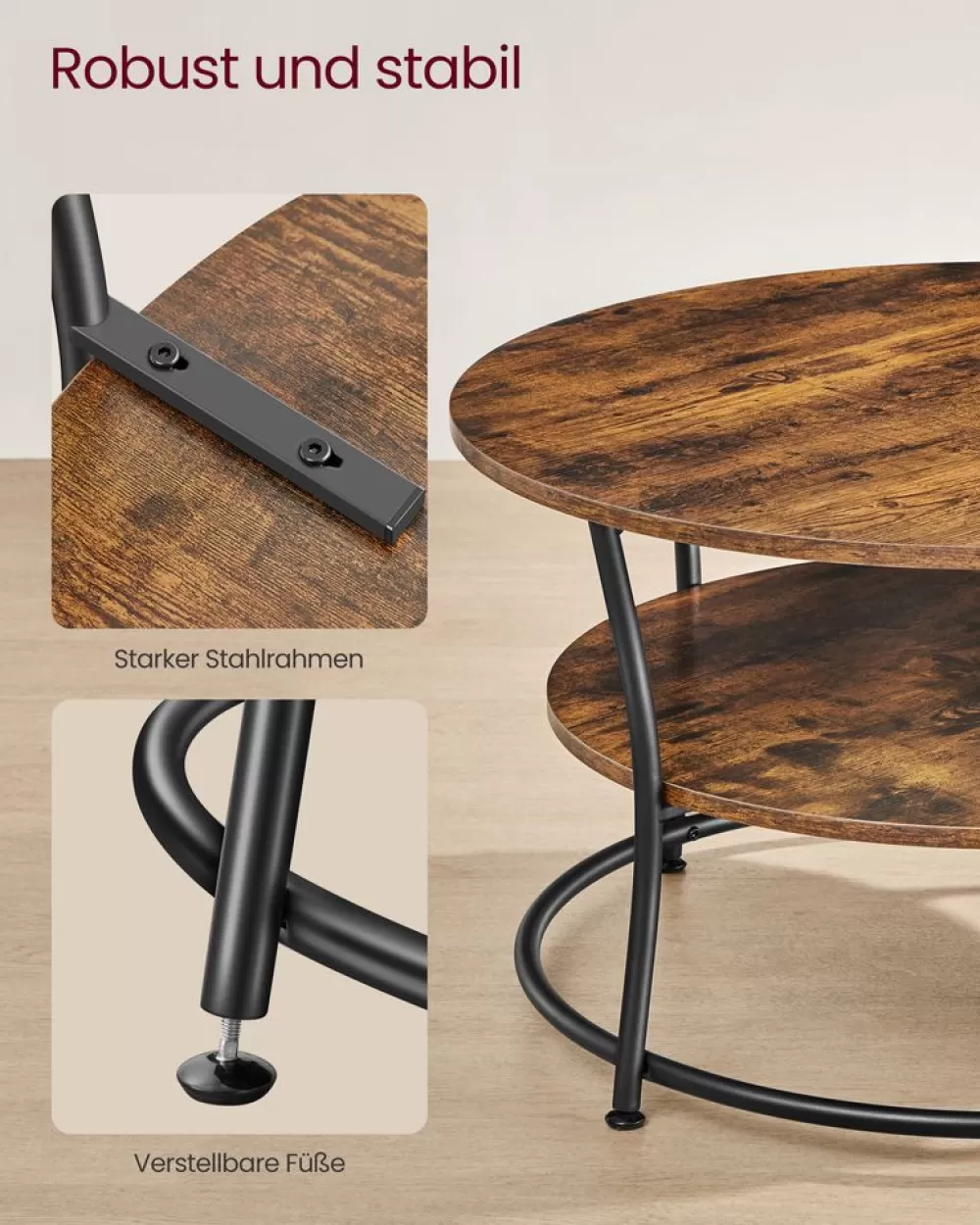 couchtisch_mit__ablagen_3.webp Discount SONGMICS Couchtisch mit 2 Ablagen