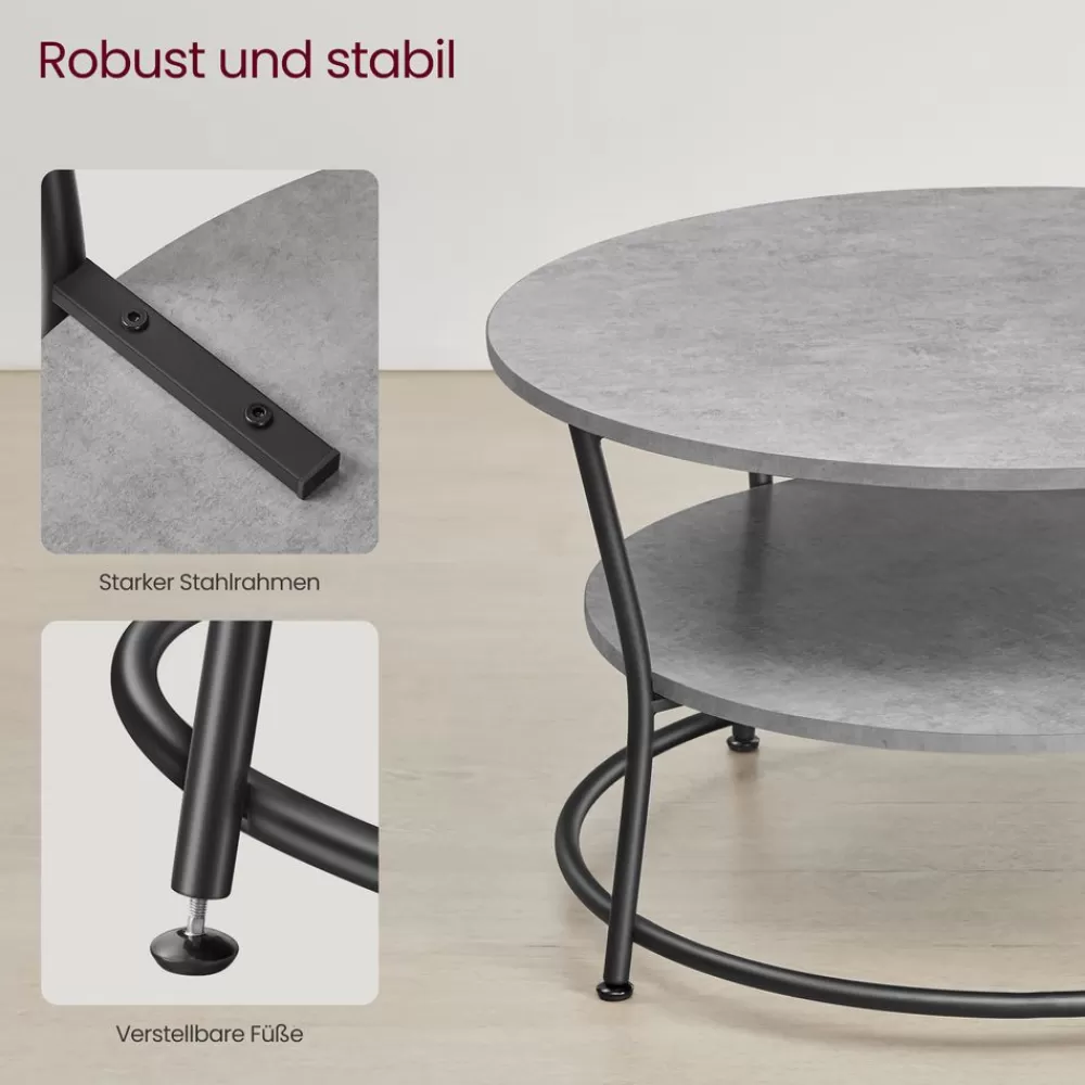 couchtisch_mit__ablagen_9.webp Discount SONGMICS Couchtisch mit 2 Ablagen