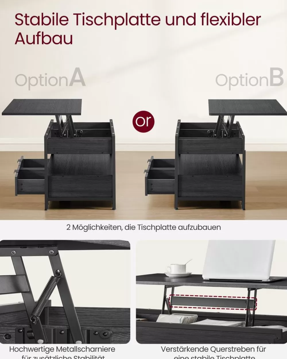couchtisch_mit_schubladen_vintagebrauntintenschwarz_10.webp Clearance SONGMICS Couchtisch mit Schubladen vintagebraun-tintenschwarz