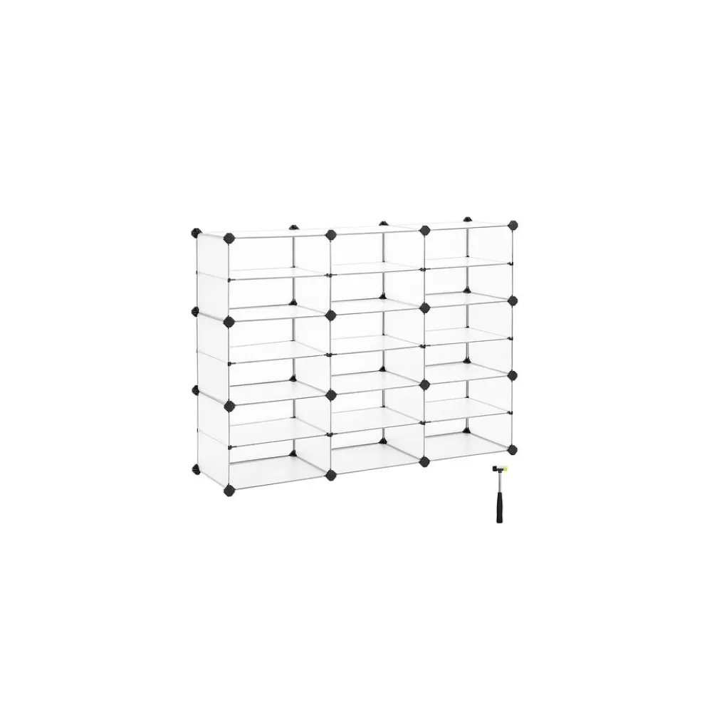 Sale SONGMICS DIY-Steckregalsystem 18 Fächer Weiß