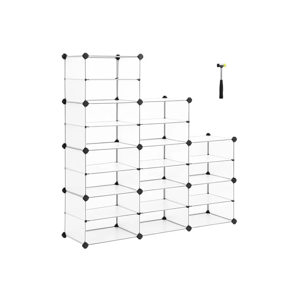 Sale SONGMICS DIY-Steckregalsystem 18 Fächer Weiß
