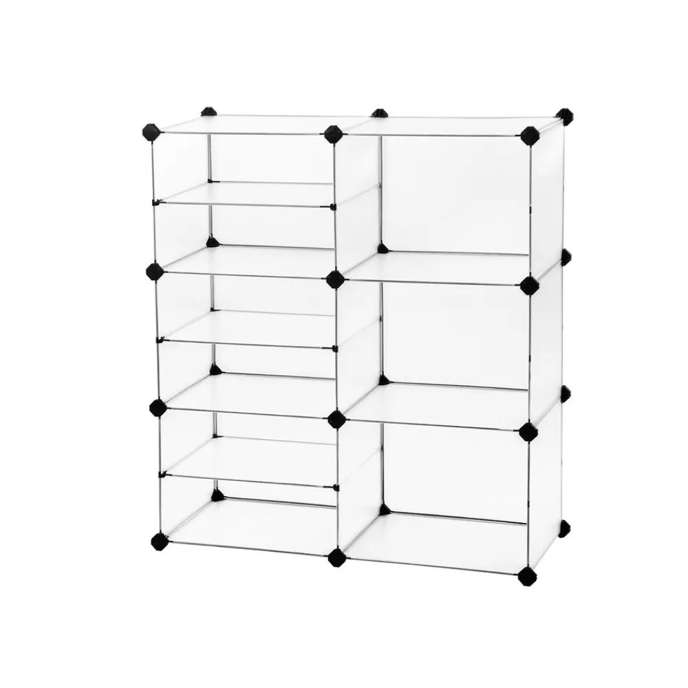Discount SONGMICS DIY-Steckregalsystem 9 Fächer Weiß Weiβ