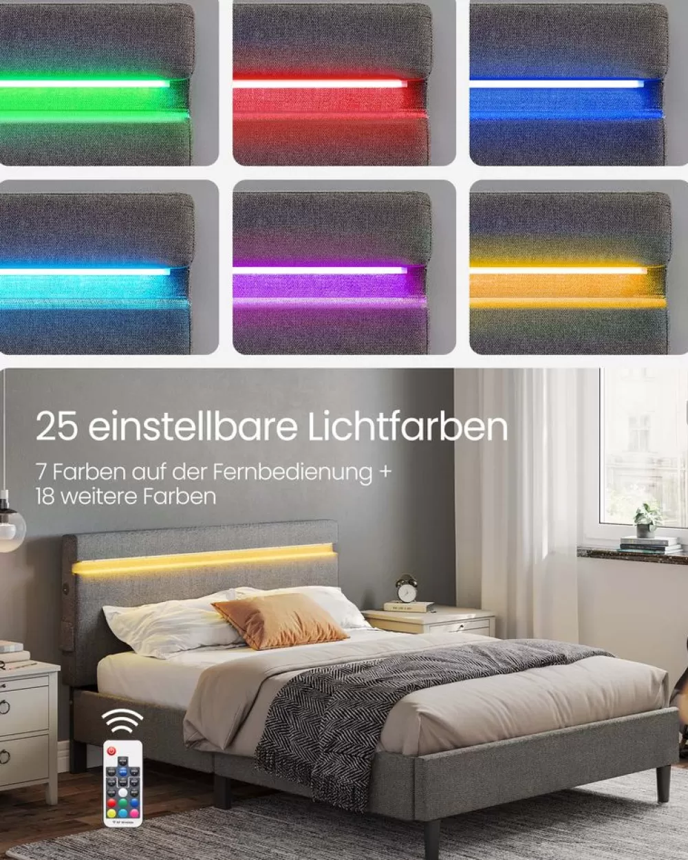 doppelbett_aus_metall__x__cm__ledbeleuchtung_dunkelgrau_10.webp Flash Sale SONGMICS Doppelbett aus Metall 140 x 190 cm LED-Beleuchtung dunkelgrau