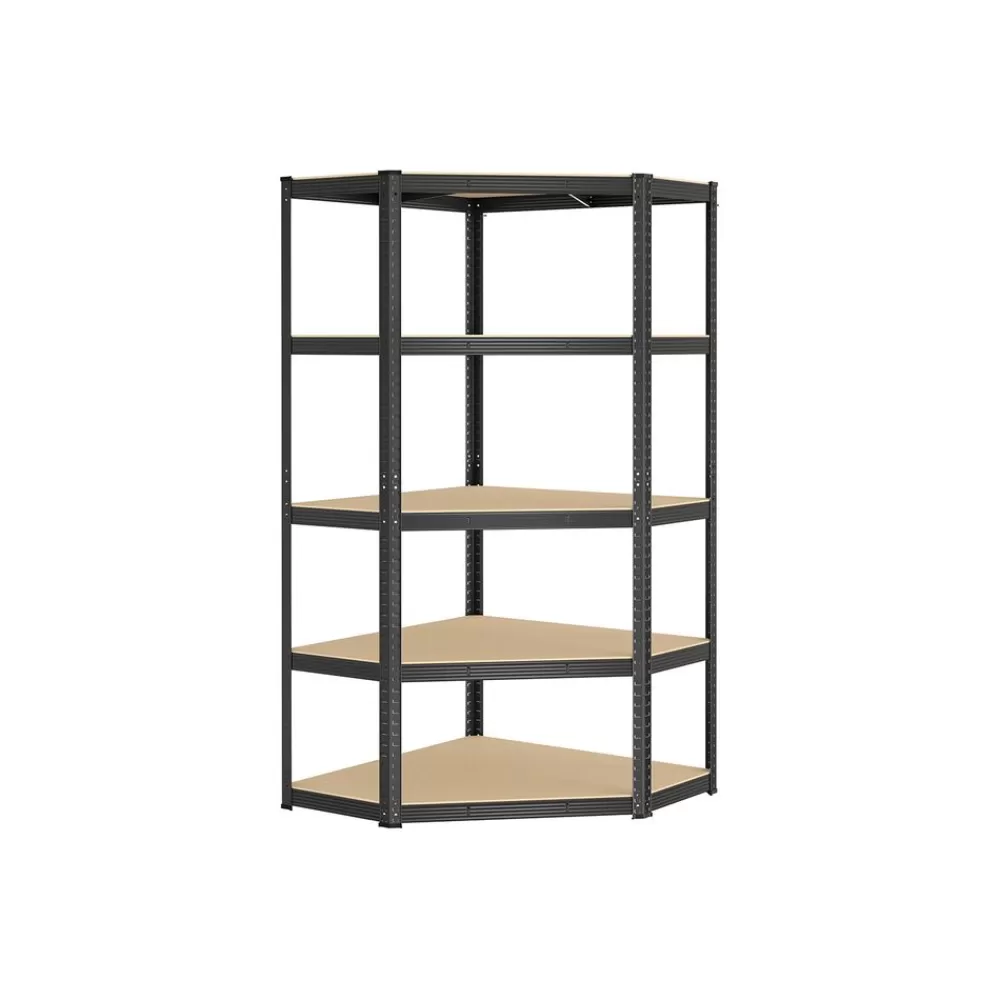 Online SONGMICS Eckregal bis 875 kg belastbar tintenschwarz-naturbeige