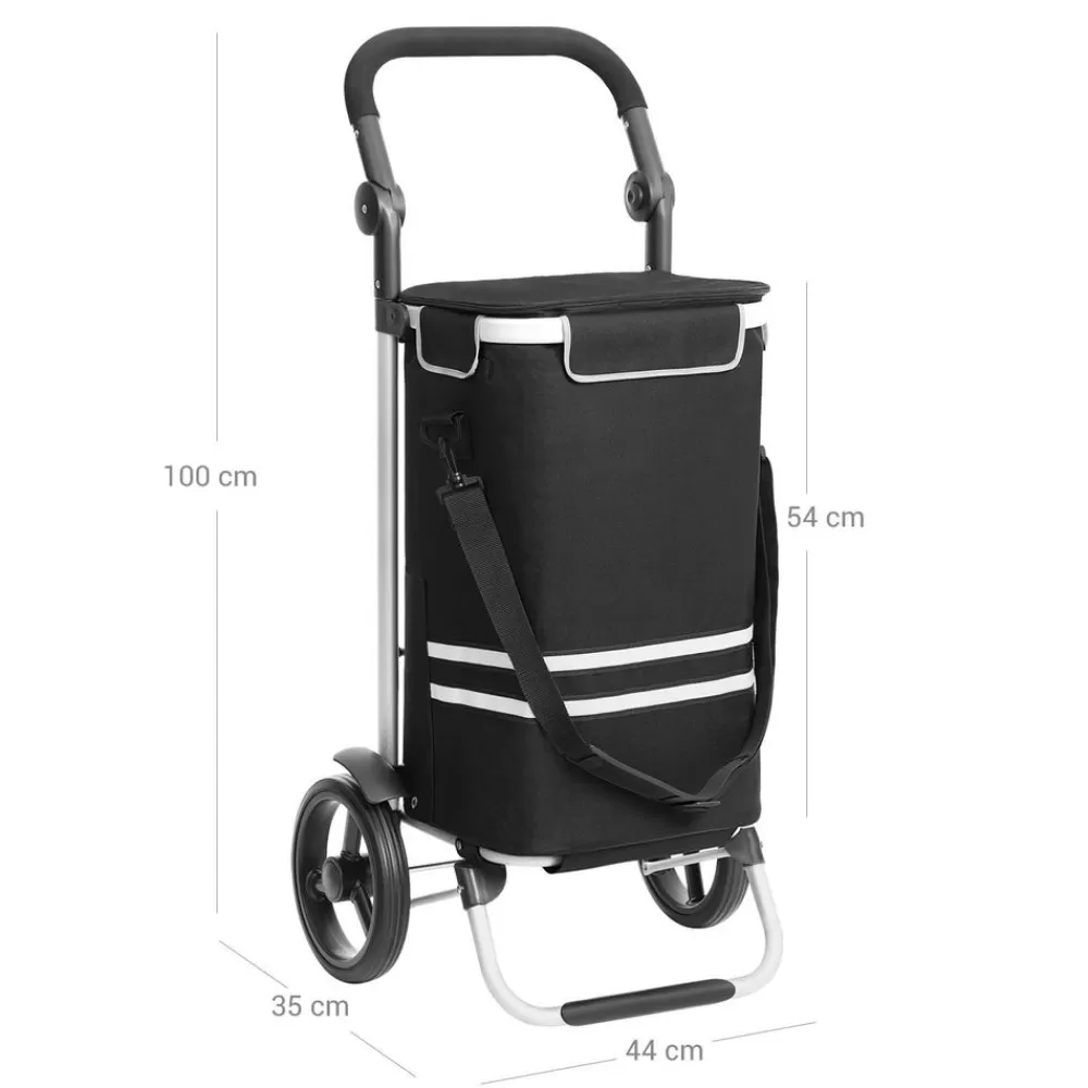 einkaufstrolley__l_schwarz_5.webp Discount SONGMICS Einkaufstrolley 35 L Schwarz