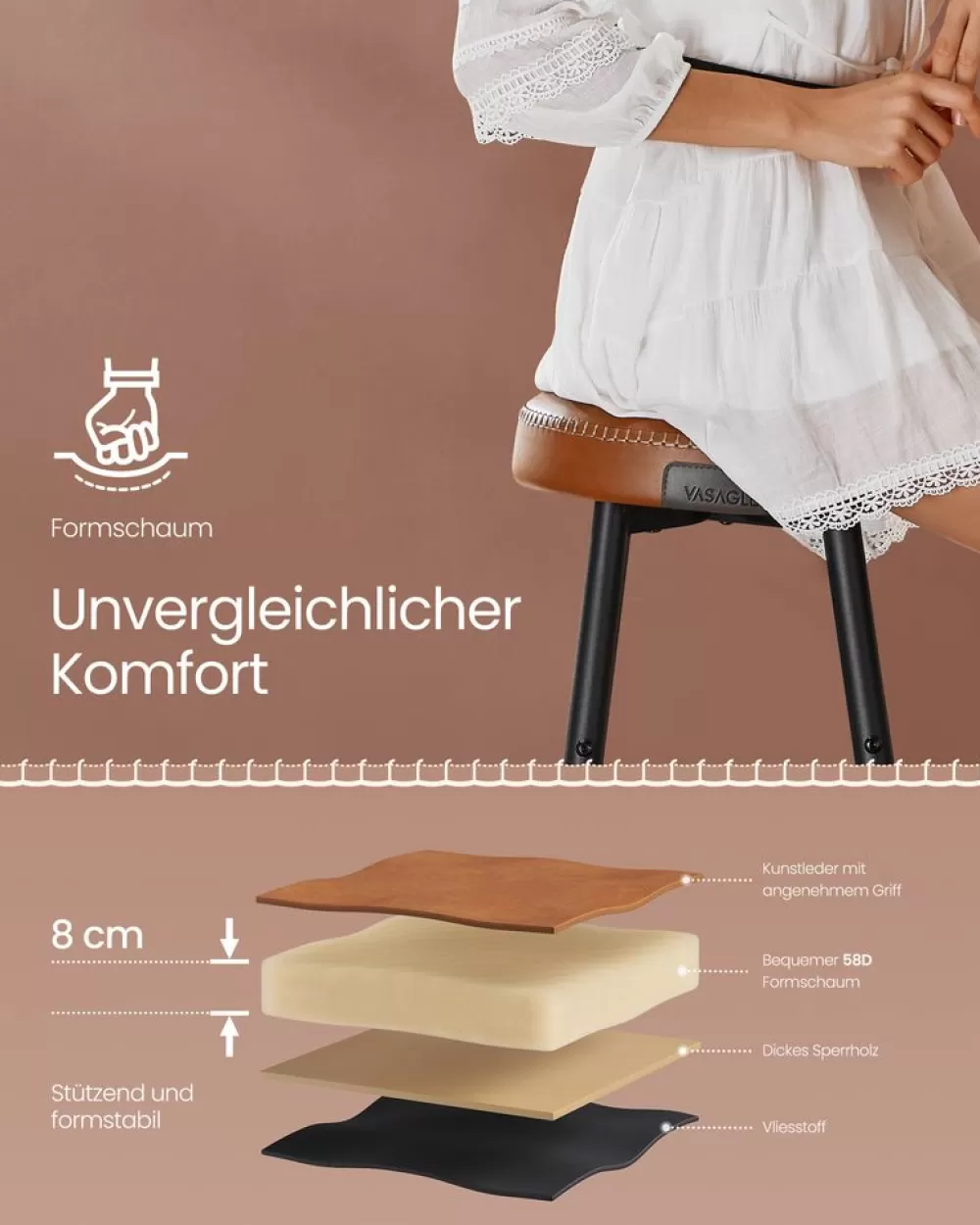 ekho_kollektion__barhocker_7.webp Hot SONGMICS EKHO Kollektion - Barhocker