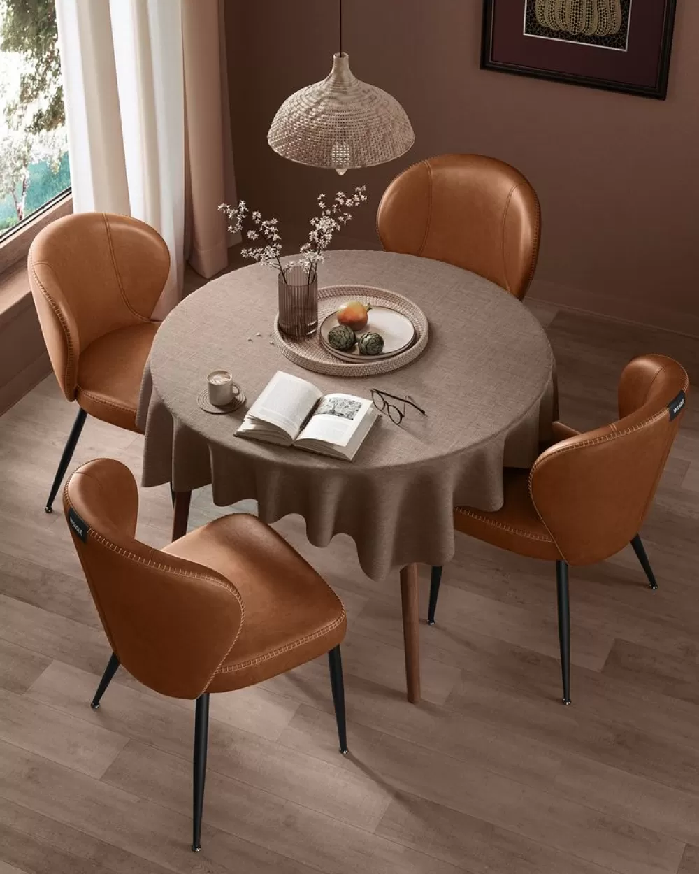 ekho_kollektion__esszimmersthle_er_set_tintenschwarz_10.webp Online SONGMICS EKHO Kollektion - Esszimmerstühle 2er Set tintenschwarz