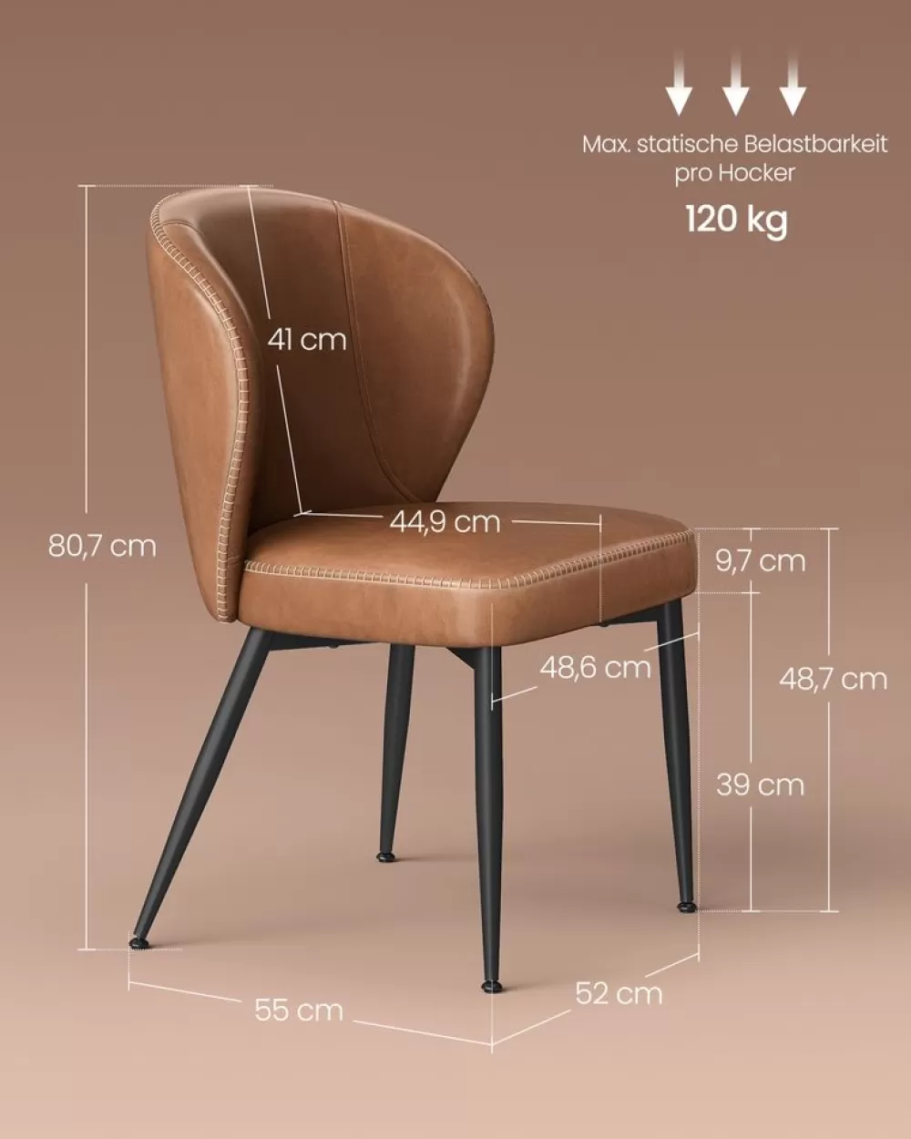 ekho_kollektion__esszimmersthle_er_set_tintenschwarz_14.webp Online SONGMICS EKHO Kollektion - Esszimmerstühle 2er Set tintenschwarz