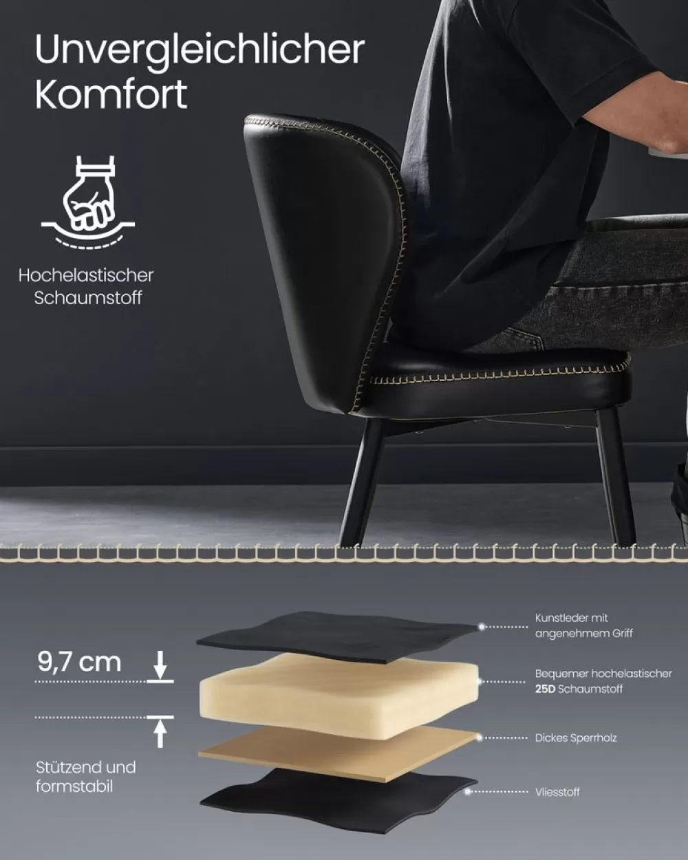 ekho_kollektion__esszimmersthle_er_set_tintenschwarz_5.webp Online SONGMICS EKHO Kollektion - Esszimmerstühle 2er Set tintenschwarz