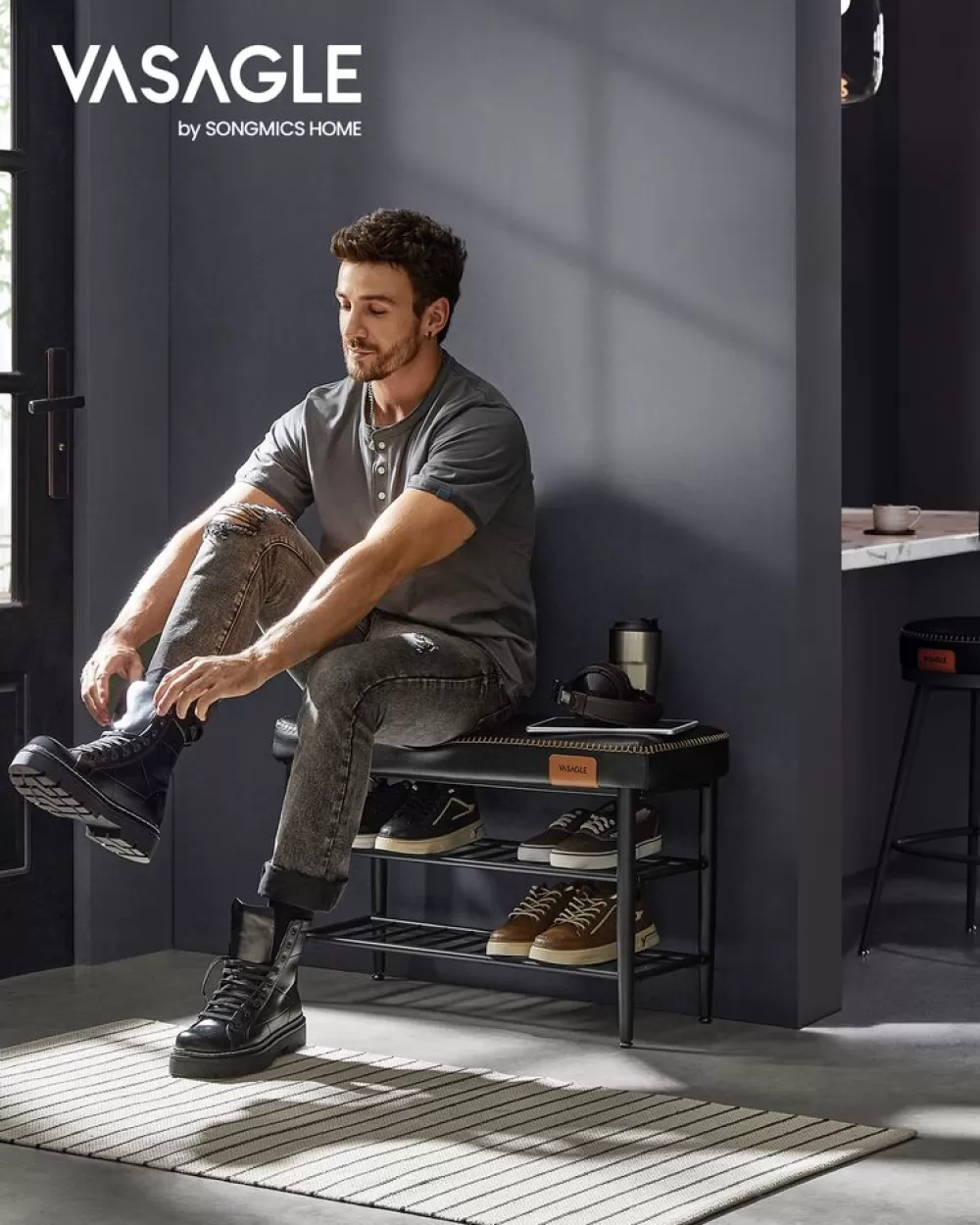 Hot SONGMICS EKHO Kollektion - Schuhbank