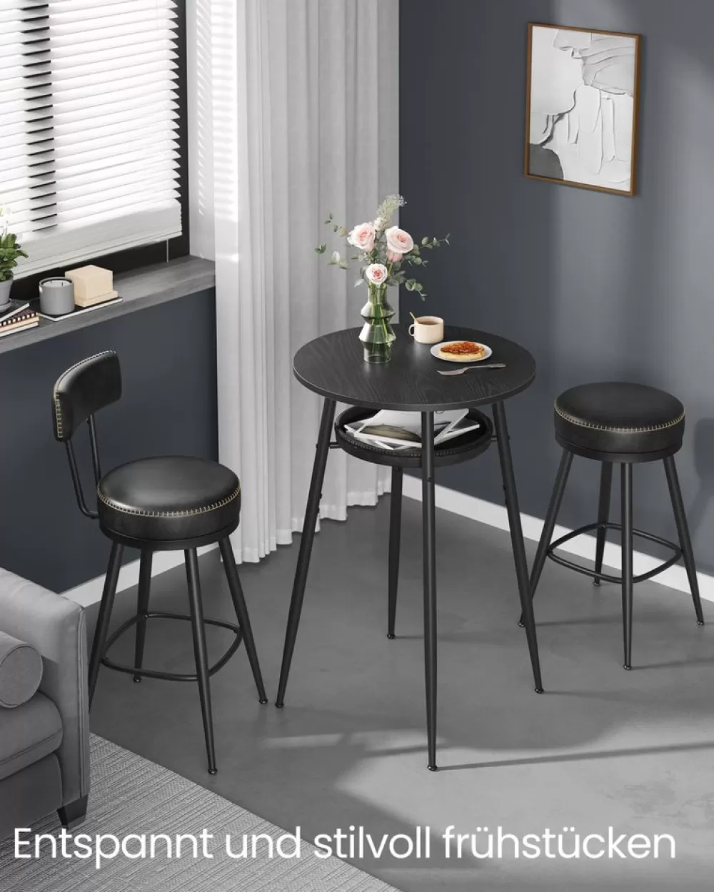 ekho_kollektion_bartisch_mit_stauraum_midcenturymodernstil_5.webp Hot SONGMICS EKHO Kollektion Bartisch mit Stauraum Mid-Century-Modern-Stil