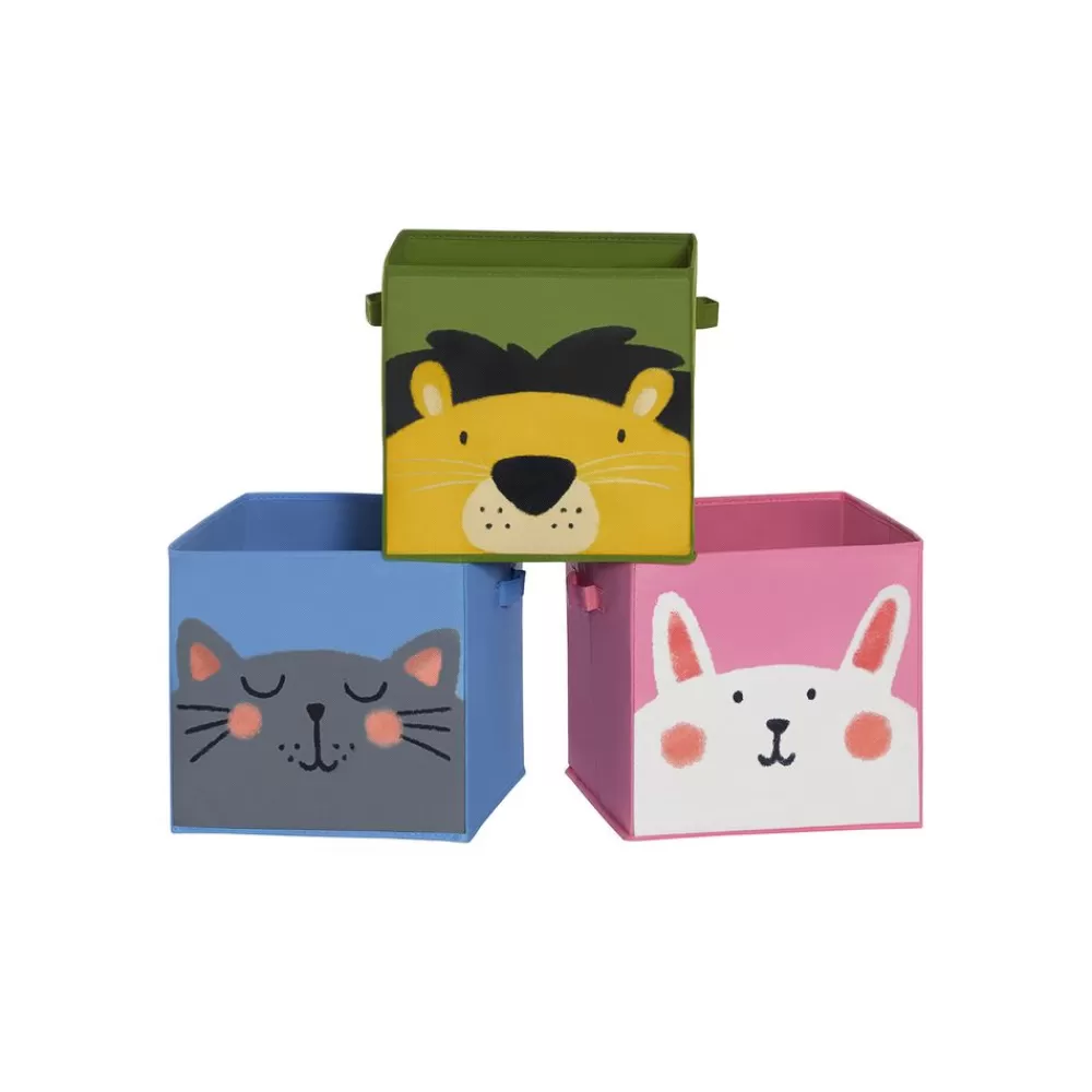 Cheap SONGMICS 3er Set Faltboxen für Kinder Bunt