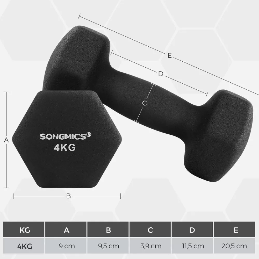 er_set_hanteln__x__kg_6.webp Cheap SONGMICS 2er Set Hanteln 2 x 4 kg Schwarz