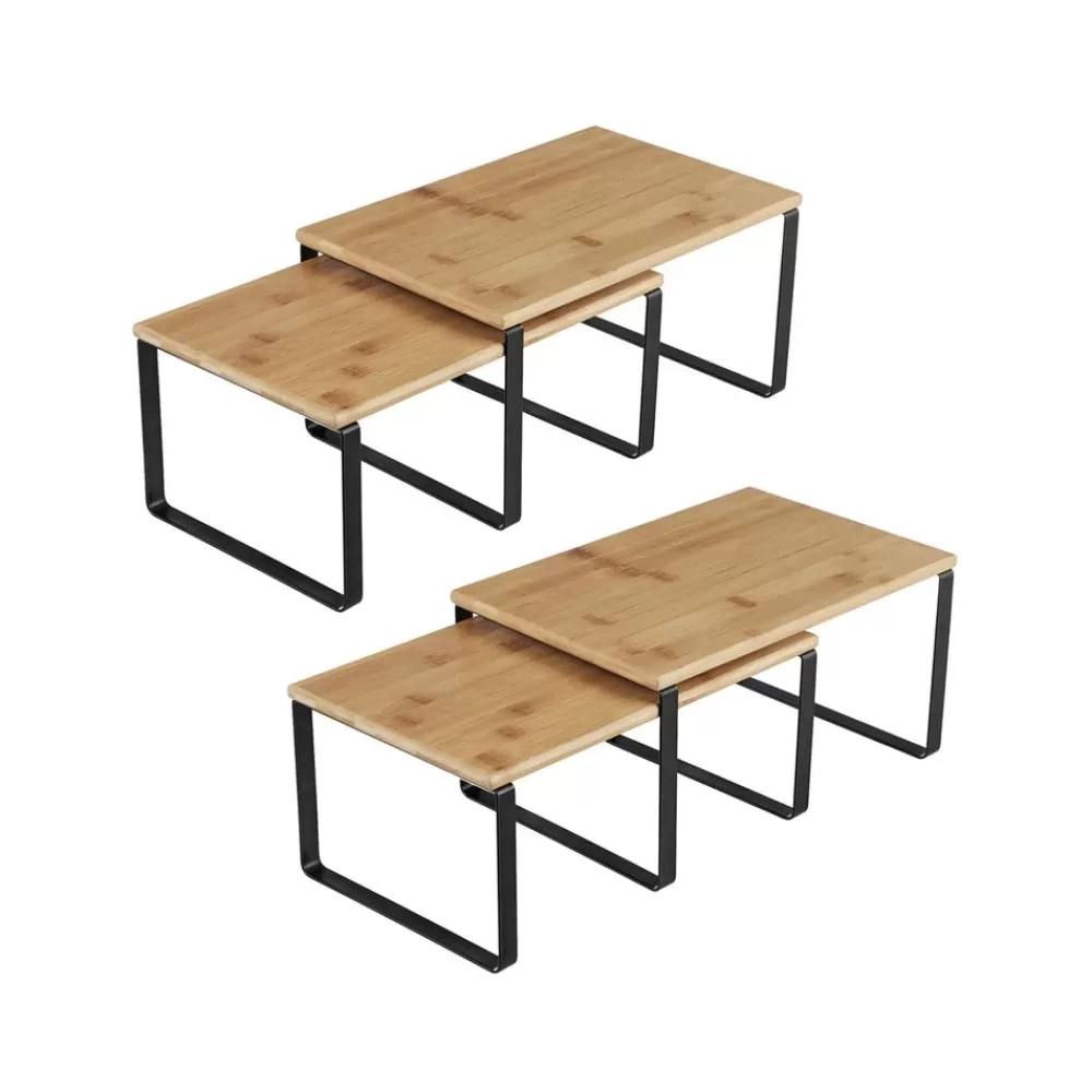 Shop SONGMICS 4er Set Küchen-Organizer stapelbar