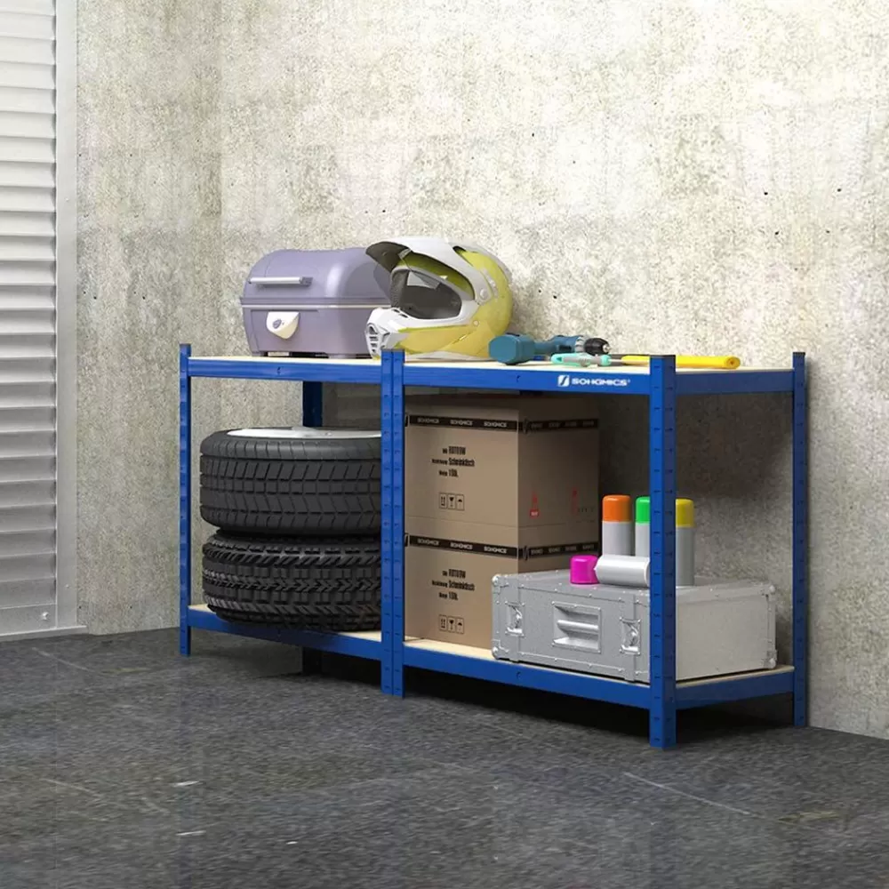 er_set_kellerregal__cm_hoch_7.webp Store SONGMICS 2er Set Kellerregal 160 cm hoch Blau