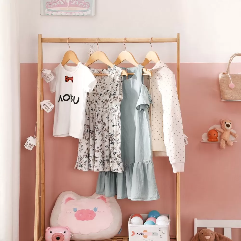 Fashion SONGMICS 20er Set Kinderkleiderbügel aus Holz