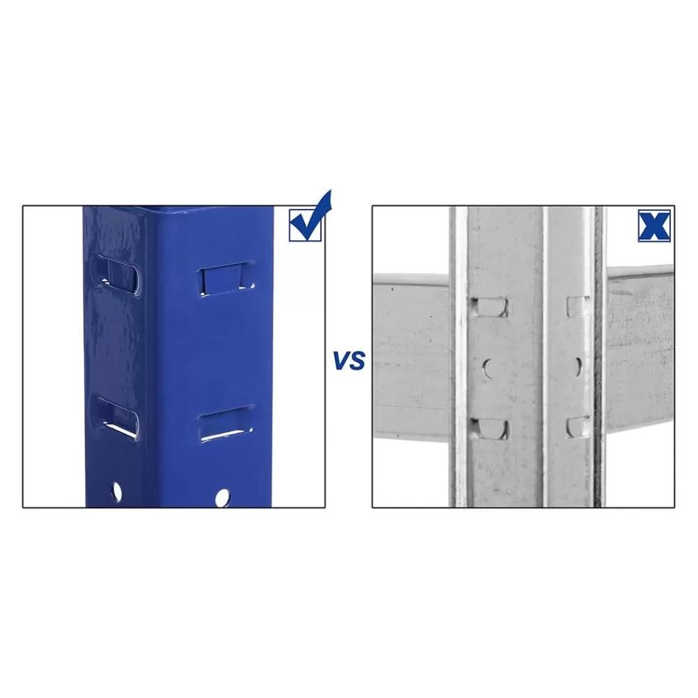 er_set_schwerlastregal__cm_hoch_blau_3.webp Cheap SONGMICS 2er Set Schwerlast-Regal 150 cm hoch blau