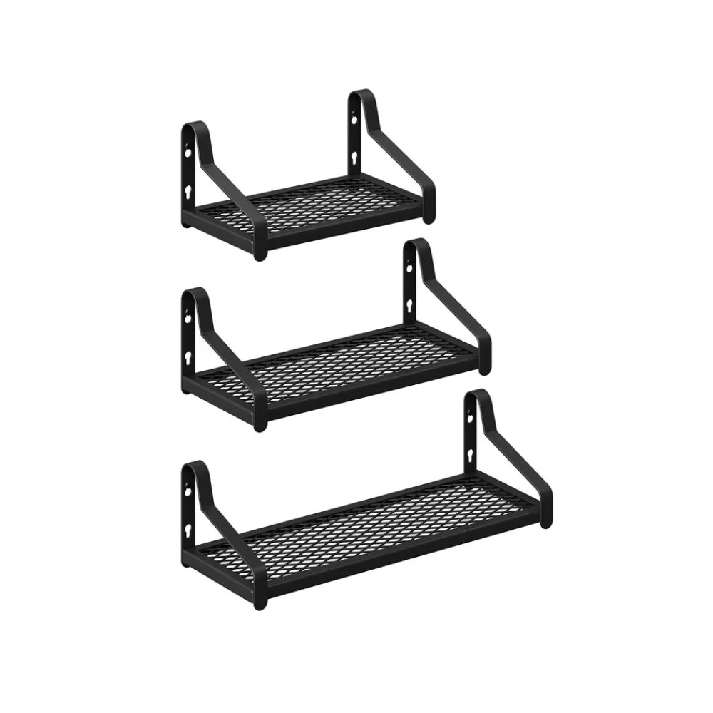 Sale SONGMICS 3er Set Wandregale aus Metall