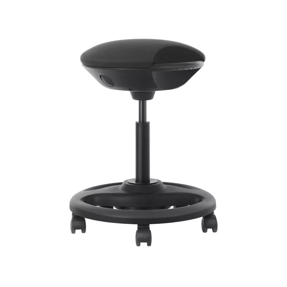 Sale SONGMICS Ergonomischer Arbeitshocker höhenverstellbar Schwarz