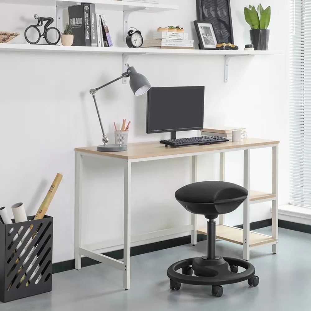 Sale SONGMICS Ergonomischer Arbeitshocker höhenverstellbar Schwarz