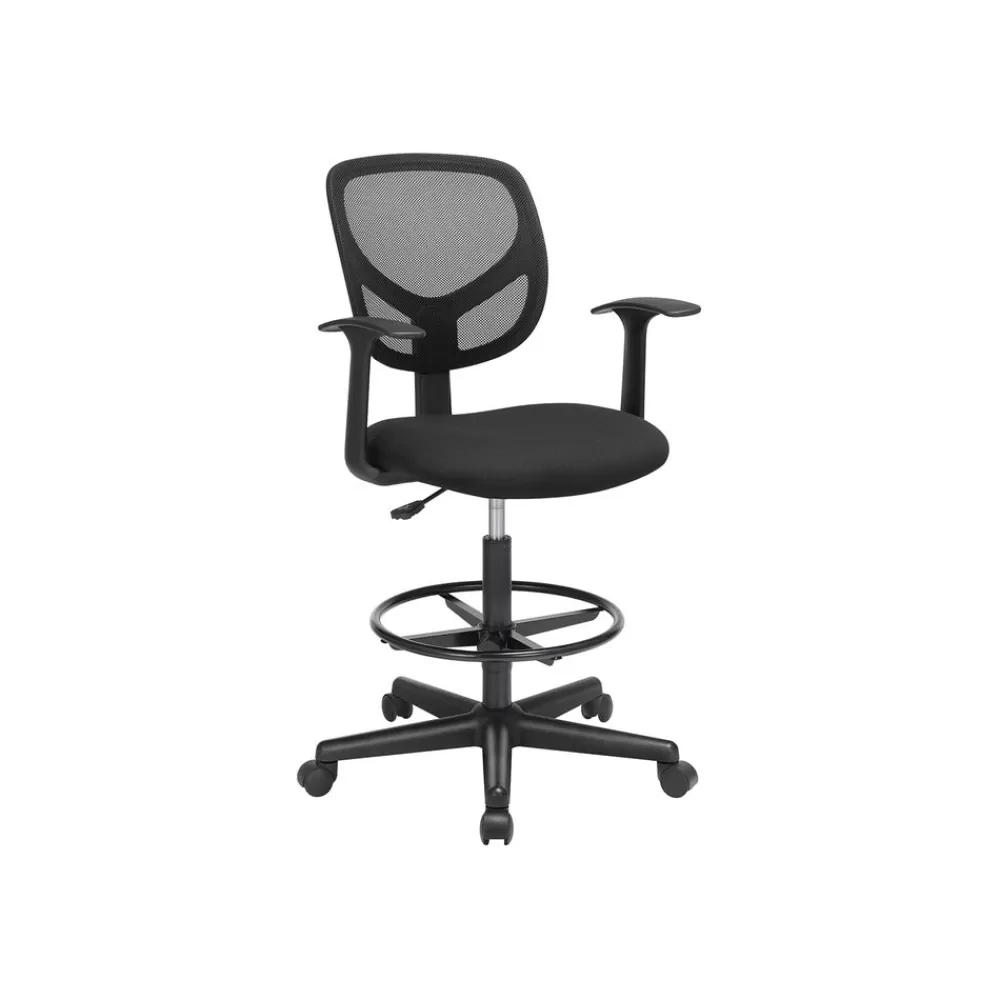 Sale SONGMICS Ergonomischer Bürostuhl mit Armlehnen Schwarz