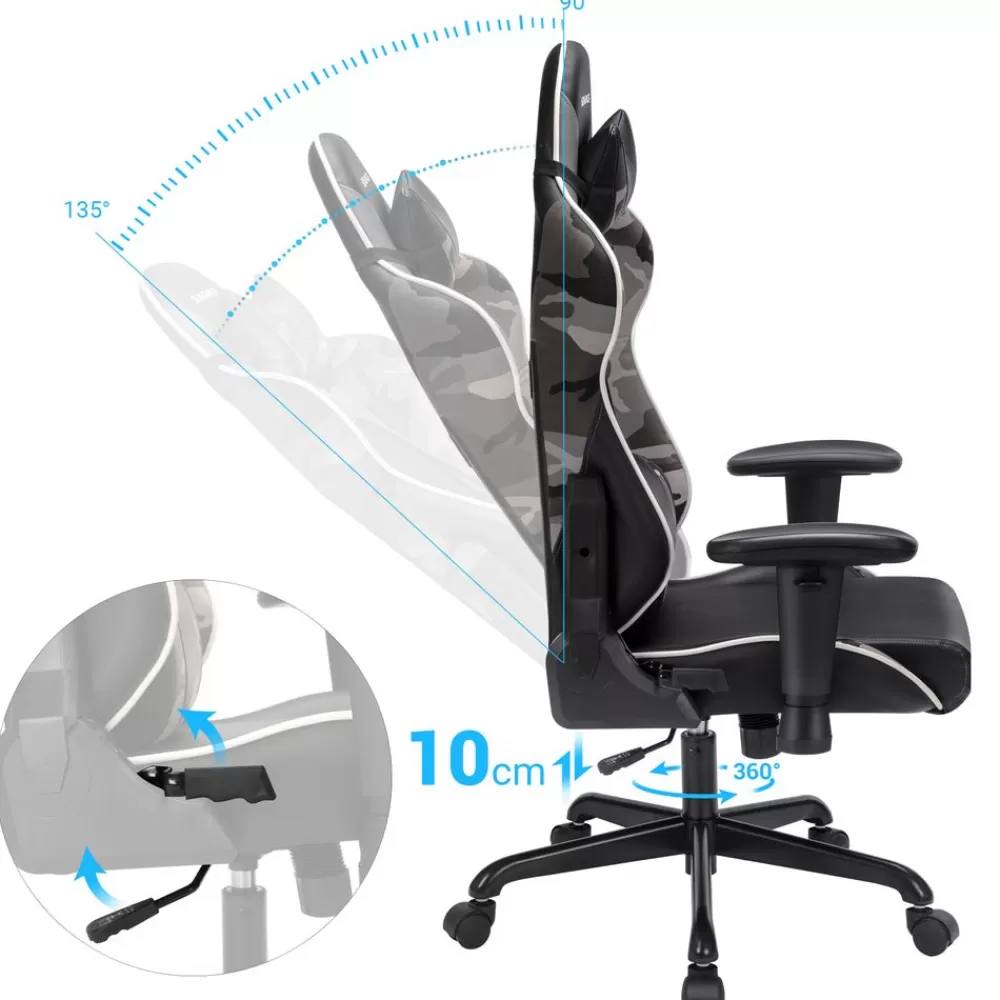 ergonomischer_gamingstuhl_schwarz_10.webp Sale SONGMICS Ergonomischer Gamingstuhl Schwarz