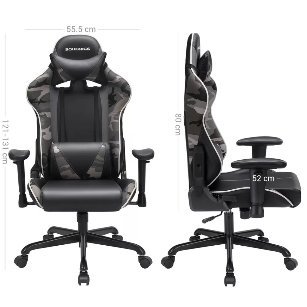 ergonomischer_gamingstuhl_schwarz_12.webp Sale SONGMICS Ergonomischer Gamingstuhl Schwarz